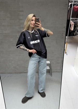 Football sport tee Sort Mads Nørgaard 